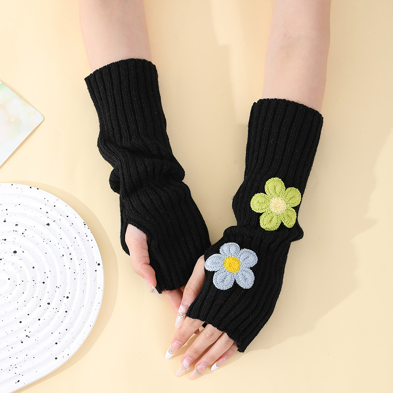 Y2k Accessories Sweet Pink Flo - Fingerless Glove Knit ulasan dan harga