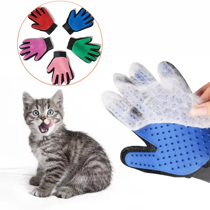 Pet Glove Cat Grooming Glove C - Rubber Glove Cleaning ulasan dan harga