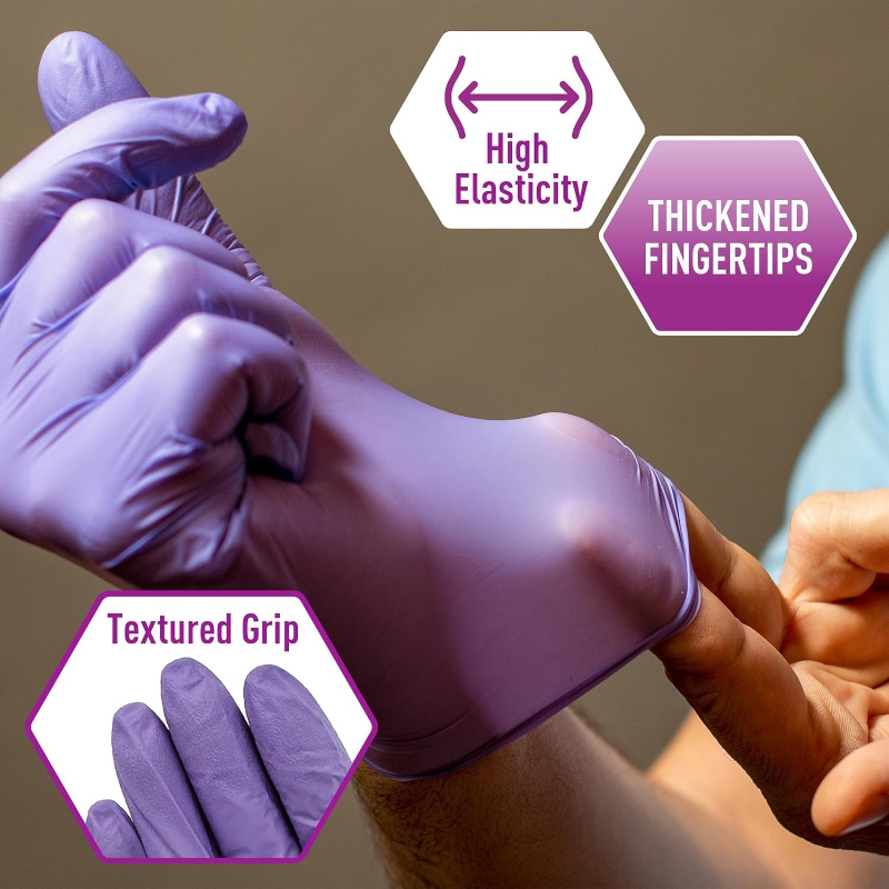 Soft Max Purple Nitrile Gloves - Exam Glove Nitrile ulasan dan harga