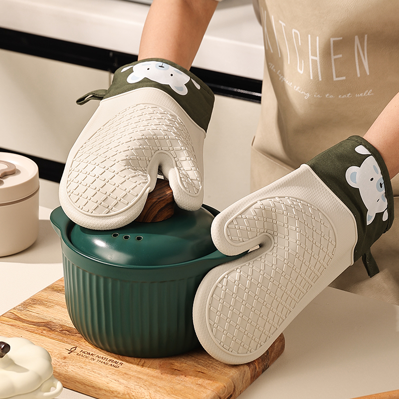 Silicone Heat Insulation Glove - Oven Mitt Silicone ulasan dan harga