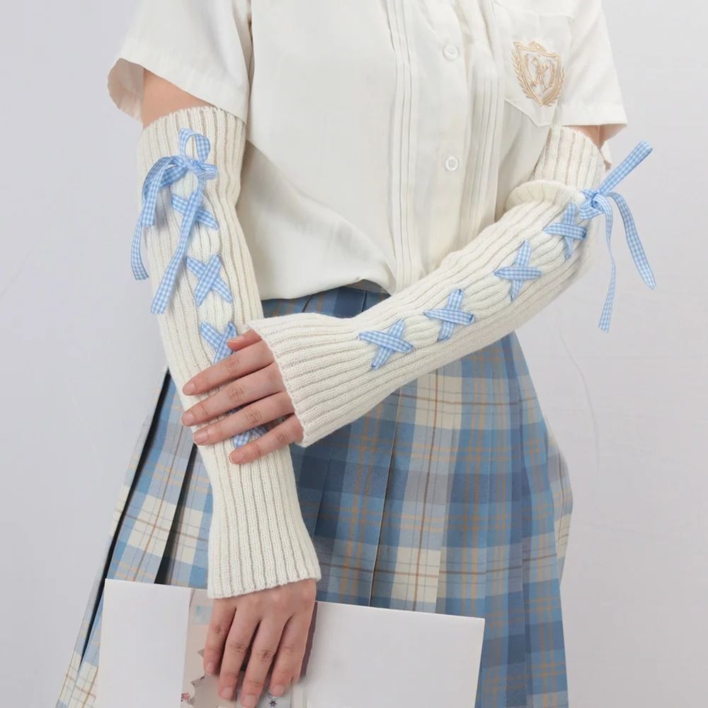 2024 New Women Autumn Winter K - Fingerless Glove Knit ulasan dan harga