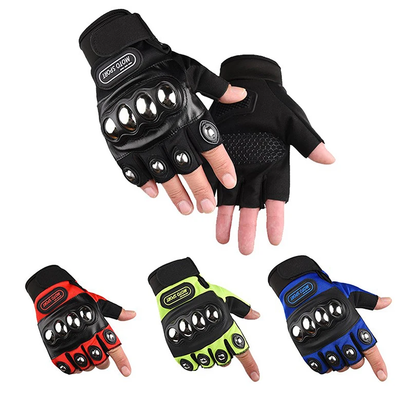 Half Finger Protective Motorcy - Motorcycle Glove Knuckle ulasan dan harga