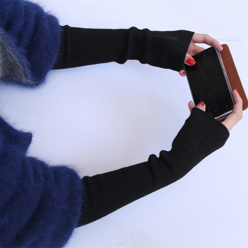 Wholesale Autumn Winter 50cm W - Fingerless Glove Knit ulasan dan harga
