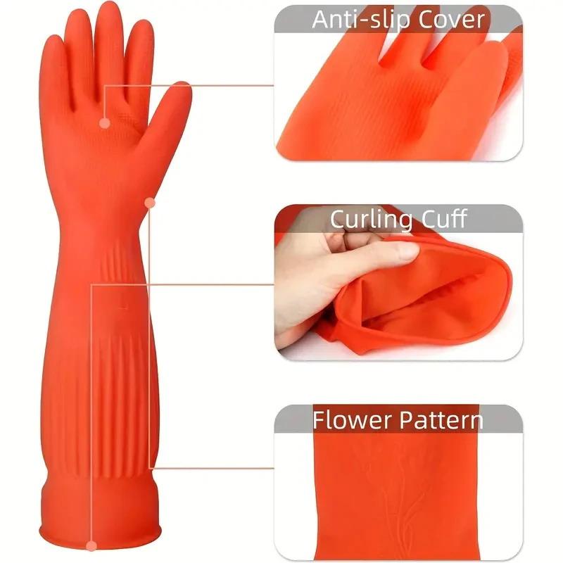 Long Reusable Rubber Dishwashi - Rubber Glove Cleaning ulasan dan harga