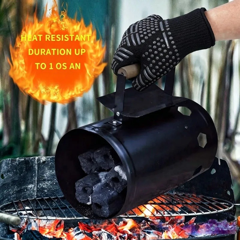 1pc/1 pair of Barbecue gloves  - Oven Mitt Silicone ulasan dan harga